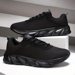 Men's Casual Lace-Up Sneakers Comfortable Walking Shoes