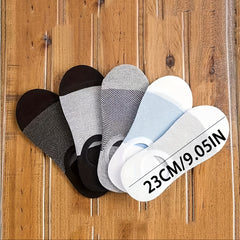 Men's Solid Liner Anklets Socks for Outdoor - 5 Pack