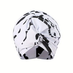 Print Ruched Swimming Hat & Water Sports Cap Women's Swimwear