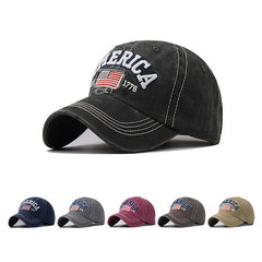 Embroidered America Flag Baseball Cap