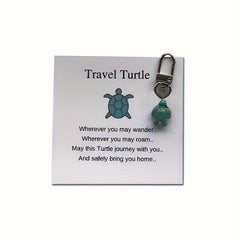 2pcs Travel Turtle Keyring Keychain Bag Charm Pendant Gift