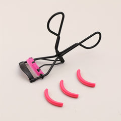 Professional Eyelash Curler with Brush and 3 Silicone Pads