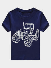 Boys Glow In The Dark Truck Pajama Set