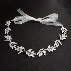 Rhinestone Headband Leaf Shape Hair Accessories