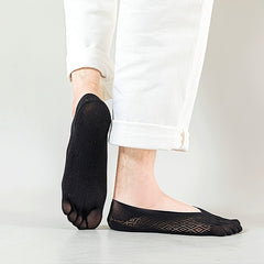 Men's No Show Tabi Toe Socks Breathable Anti-Odor Non-Slip 1 Pair