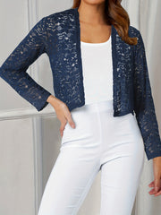 Stylish Lace Open Front Cardigan for Women