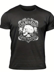Vintage Skull Graphic T shirt For Men