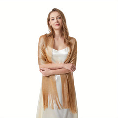 Thin Filigree Shawl Beach Towel for Prom Party