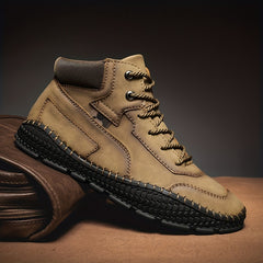 Men's Outdoor Lace up Boots Non slip Walking Shoes