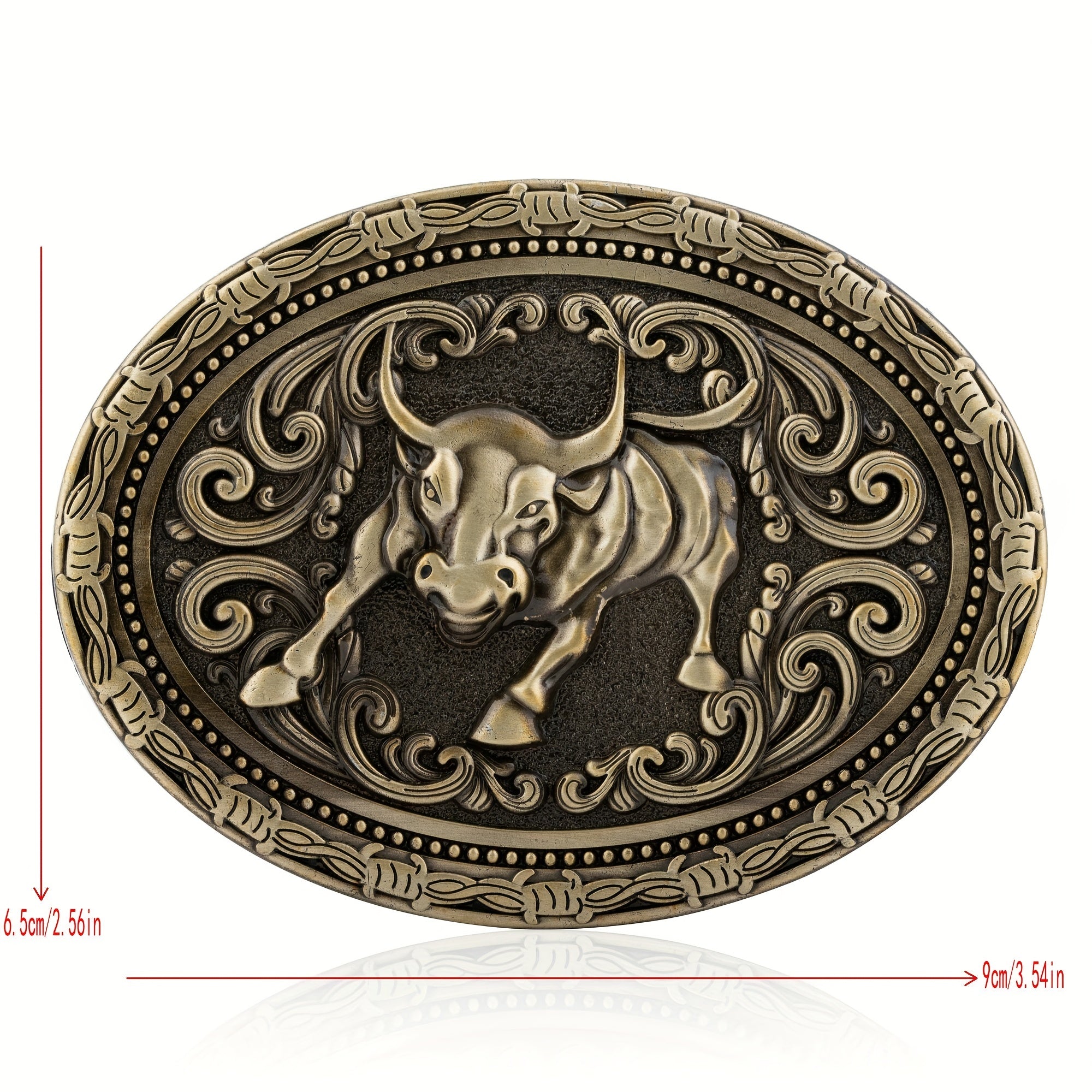 Cowboy Belt Buckle Bull Head Novelty Buckle
