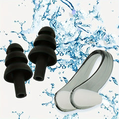 Waterproof Nose Clip and Earplugs Set for Diving Swimming