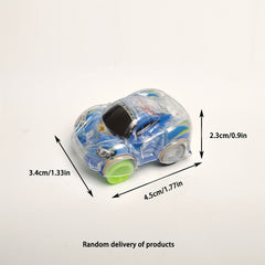 Kids Mini Transparent Pull back Car Racing Plane Animal Kindergarten Gift Candy