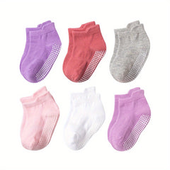 6pairs Cotton Knit Socks for Toddler Baby Boys And Girls