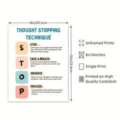 Mindfulness Therapy Office Decor for Calming Down - Mental Health Coping Skills