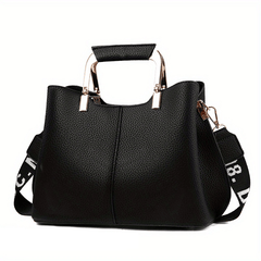Colorblock Handbags For Women Pompom Crossbody Satchel Purse