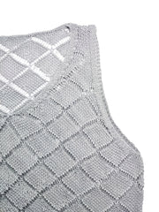 Casual Sweater Women's V Neck Pullover Tank Sweater