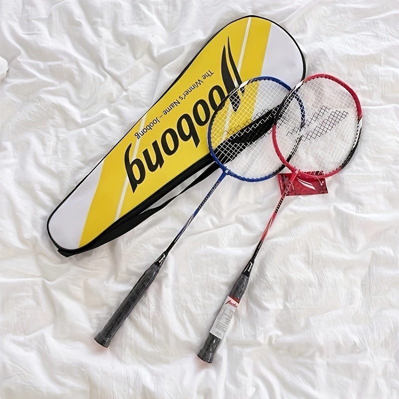 JOOBONG Badminton Racket Aluminum Carbon Racket With Bag For Youth Training