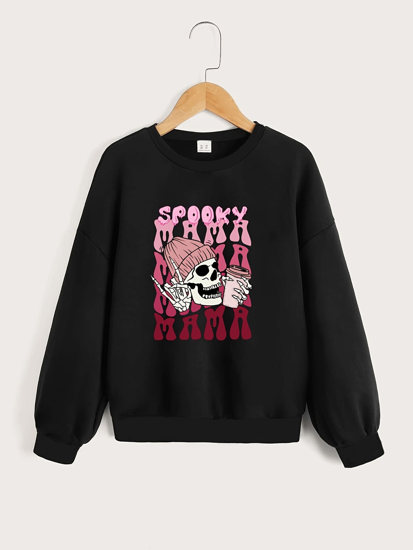 Girls' Halloween Sweatshirt Long Sleeve Pullover