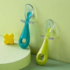 Baby Silicone Short Handle Spoon Complementary Food Spoon