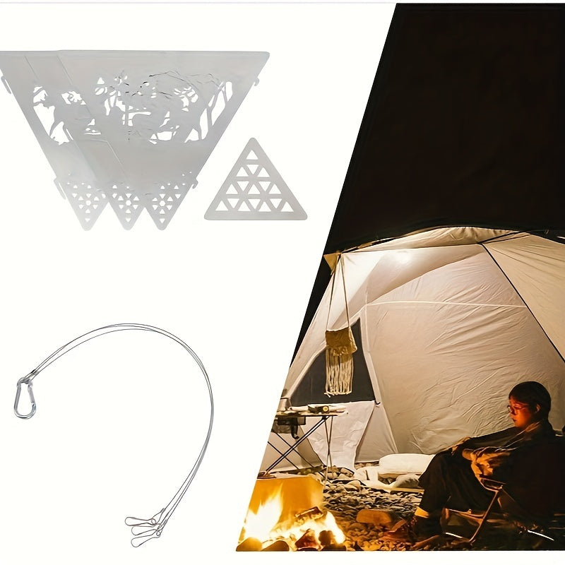 Triangle Campfire Stove BBQ Hanging Rack Outdoor Camping Barbecue Grill Hanger