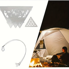 Triangle Campfire Stove BBQ Hanging Rack Outdoor Camping Barbecue Grill Hanger