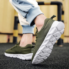 Men's Breathable Comfort Lace Up Casual Shoes Anti skid Sneakers