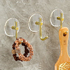 4pcs Waterproof Acrylic Hanging Hooks for Home and Office