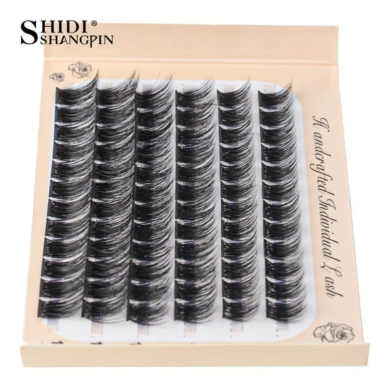 Cluster Eyelashes Natural Long Thick 10 12 14mm Soft 3D Lashes Extensions