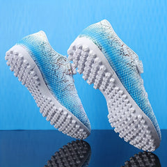 Boy's Turf Football Boots Anti-Skid Lace Up TF Soccer Cleats