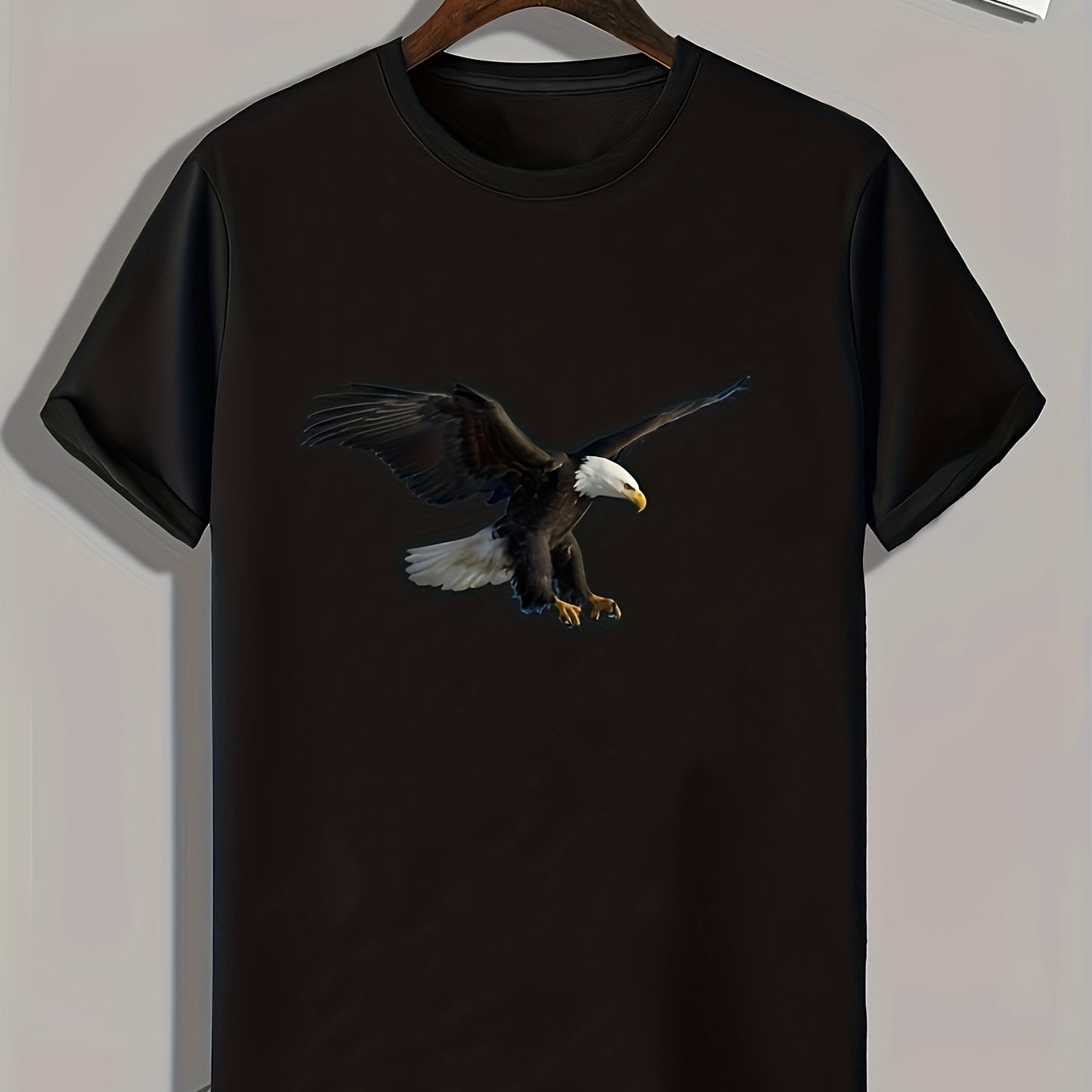 Eagle Print Men's Graphic T shirt Casual Comfy Tees