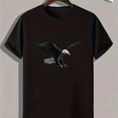 Eagle Print Men's Graphic T shirt Casual Comfy Tees