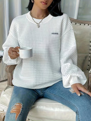 Casual Long Sleeve Crew Neck Sweatshirt for Women