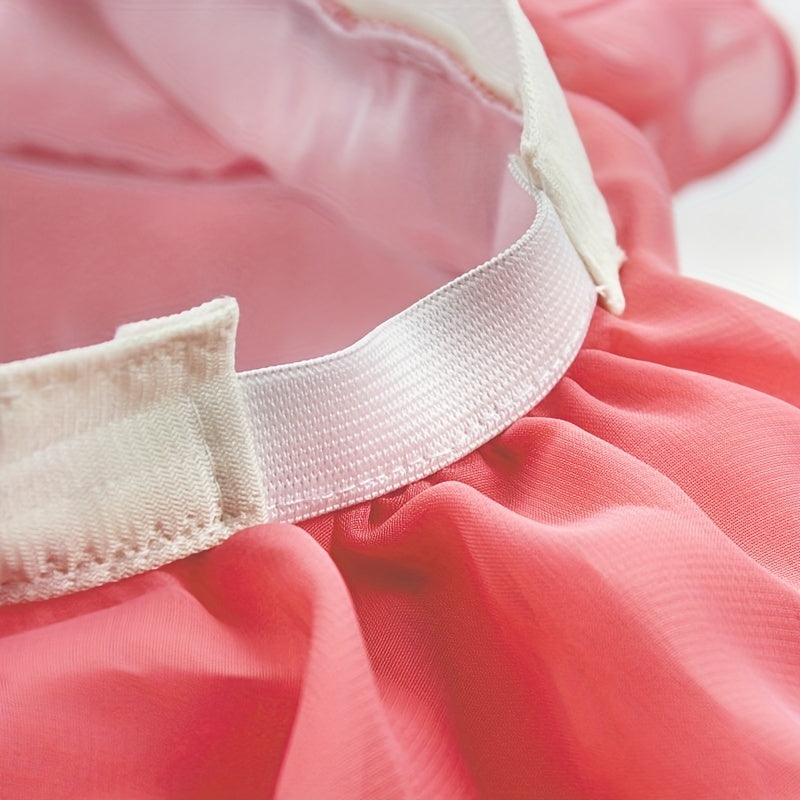 Chiffon Sun Hat with Big Bowknot UV Protection