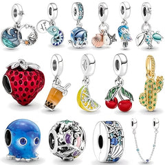 Sea Animal Plant Fruit Charm for DIY Bracelet Jewelry Gift