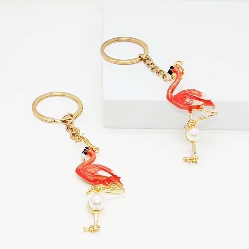Flamingo Keychain Keyring Bag Car Key Pendant Gift