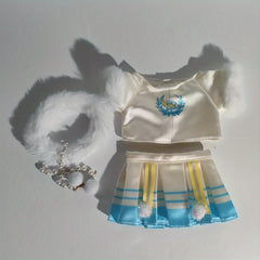 Cotton Doll Antique Clothing Lady Suit - Charm Details