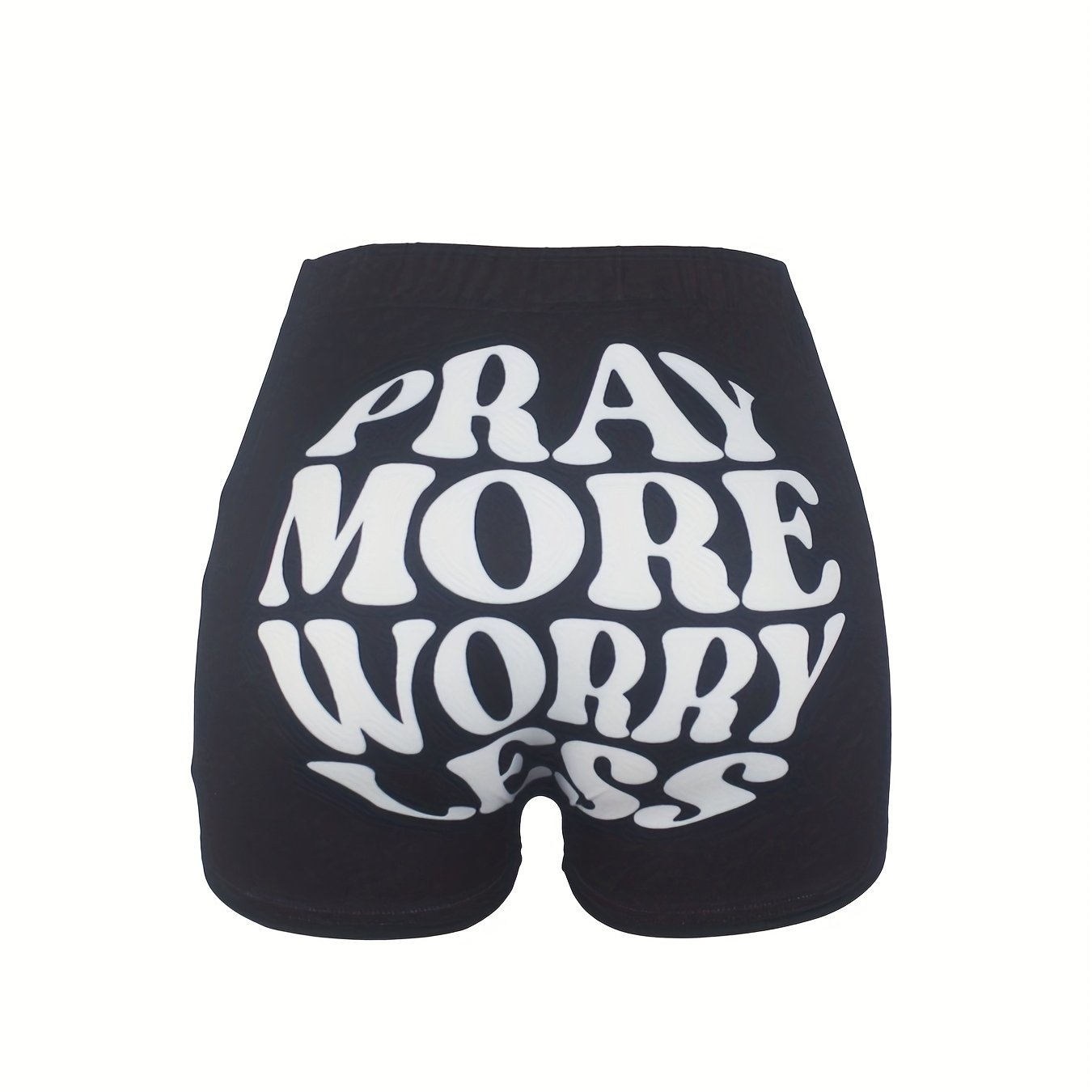 Casual Elastic Waist Skinny Shorts Women's Clothing