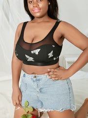 Butterfly Print High Stretch Bralette