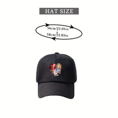 Cartoon Girl Print Baseball Cap Y2K Dad Hat