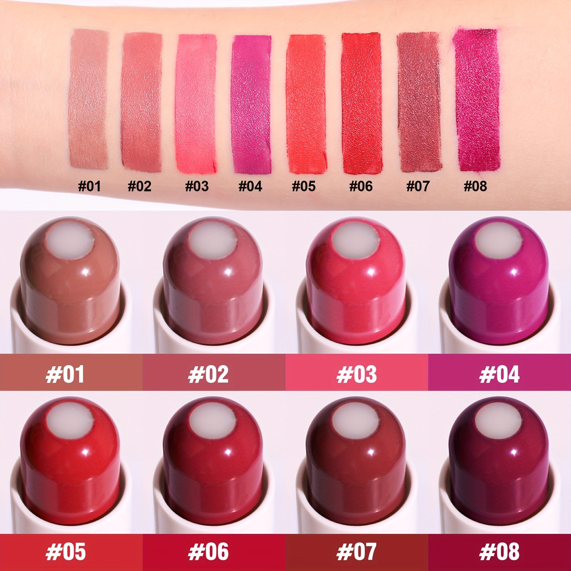 Sandwich Lipstick Glossy Velvet Texture Waterproof Antifouling Lip Glaze