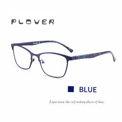 Metal Frame Anti Light Reading Glasses