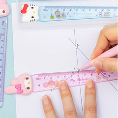 1pc HelloKitty Acrylic Ruler Student Office Drawing Measuring Ruler