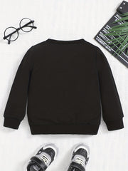 Skeleton Print Sweatshirt Halloween Party Top Baby Girls Boys T shirt