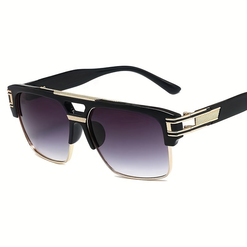 Gradient Lens Aviator Sunglasses UV400 Retro Eyewear