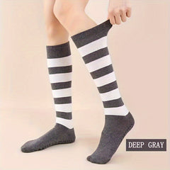 Stripes Pattern Non-slip Warm Yoga Socks Women's Dance Sports Socks