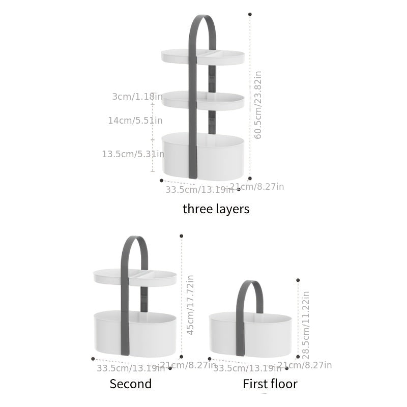 Portable Makeup Organizer Storage Rack Multifunctional Storage Box