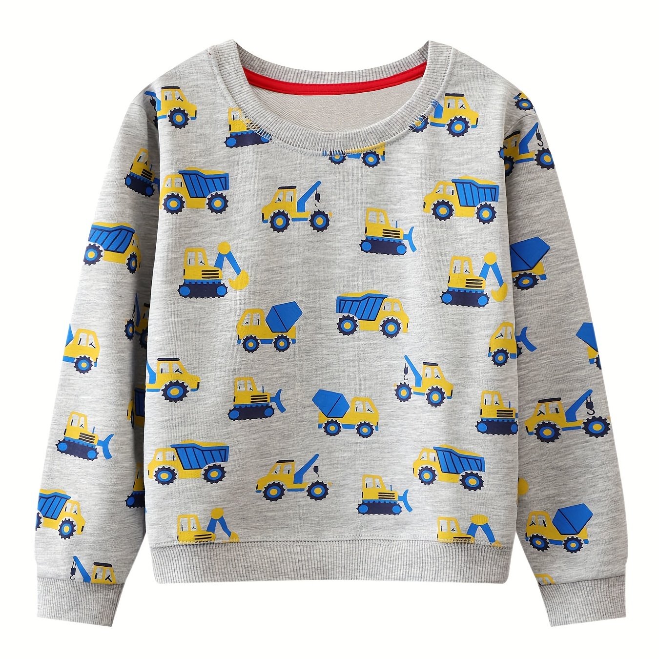 Kids Cartoon Truck Digger Sweatshirt