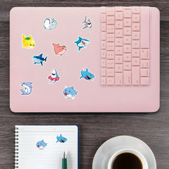 500pcs Shark Stickers Roll Waterproof Vinyl Decals