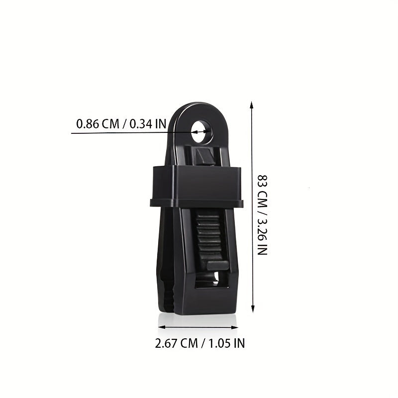 20pcs Crocodile Mouth Multipurpose Camping Clamp Tighten Lock Grip Snap