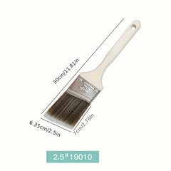 5pcs Paint Brush Set Soft Bristles Wood Handles Indoor & Outdoor Home Decor